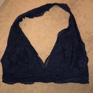 Navy Halter Bralette Size M Pins and Needles